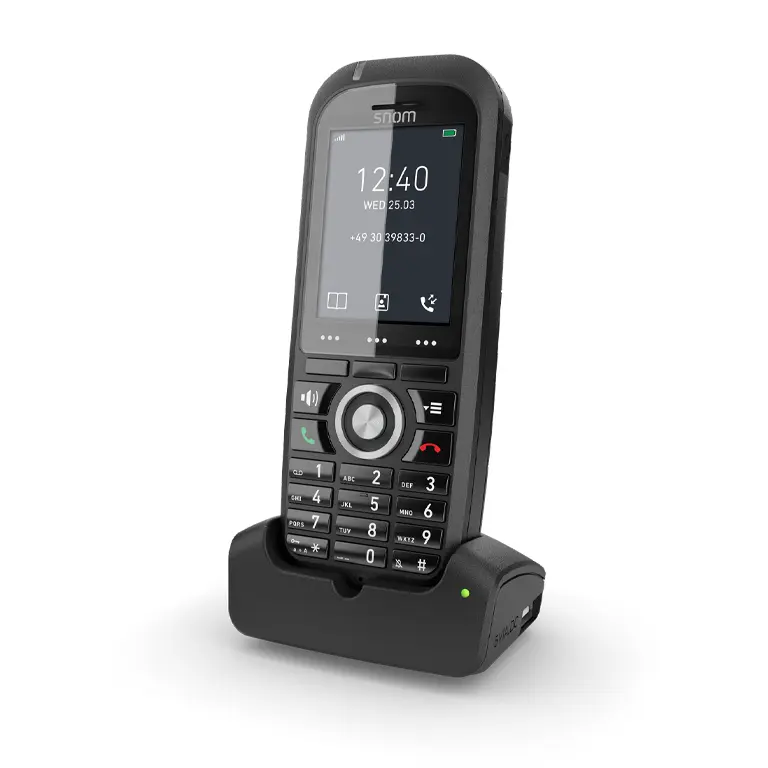 Snom-M70-phone-dect.webp تلفن دکت بی سیم تحت شبکه اسنوم M70 - تصویر 3
