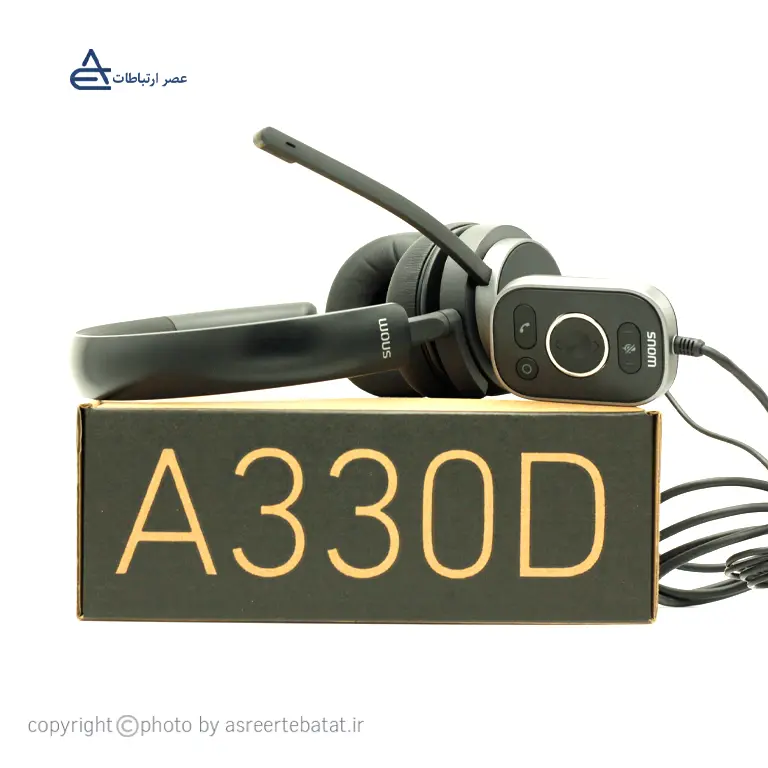 a330d.webp هدست تلفن سیمی اسنوم A330D - تصویر 2