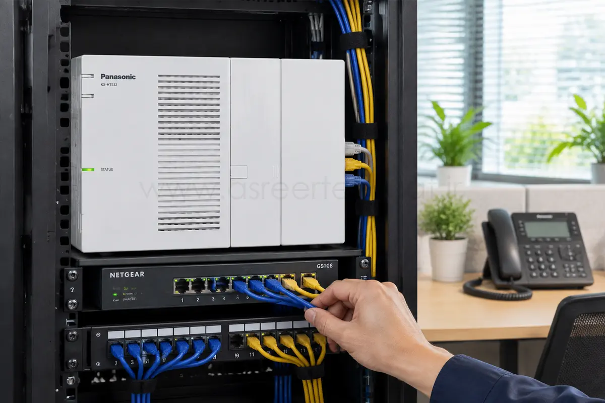 نصب سانترال پاناسونیک در دفتر کوچک
