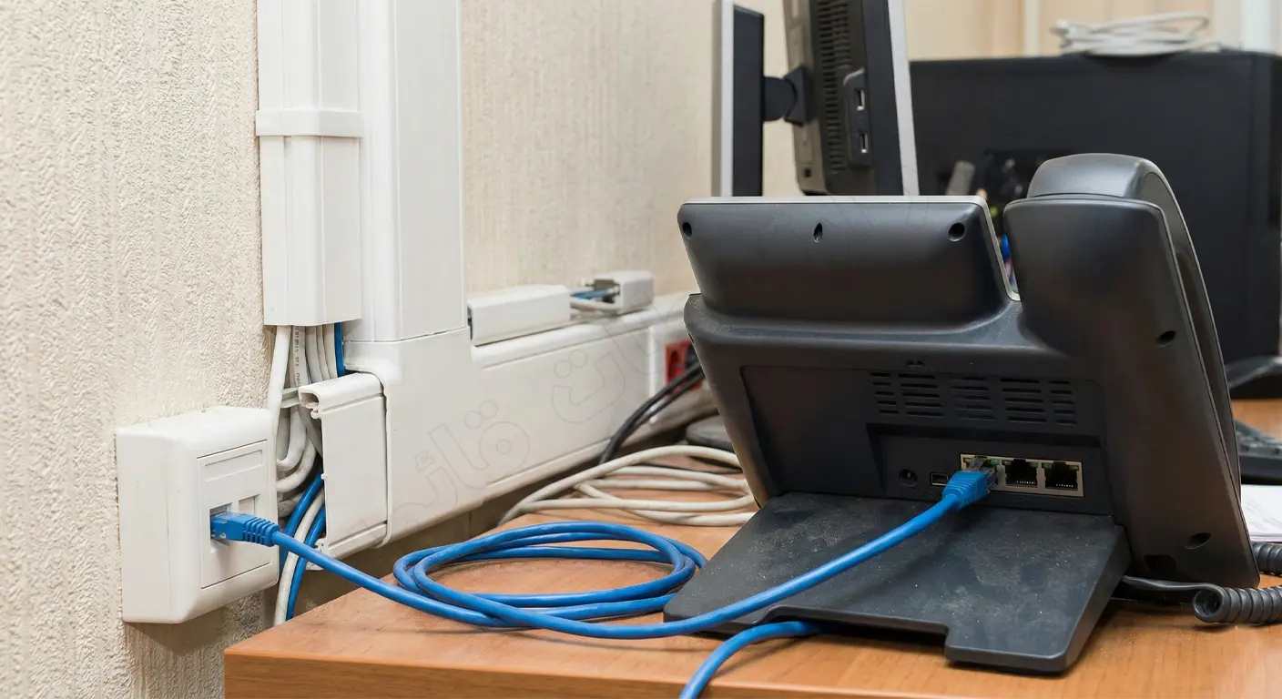 کابل کشی شبکه برای تلفن های ویپ