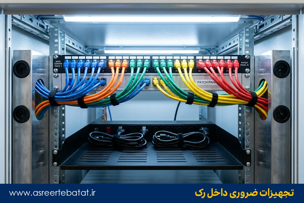 متعلقات و تجهیزات ضروری داخل رک شبکه